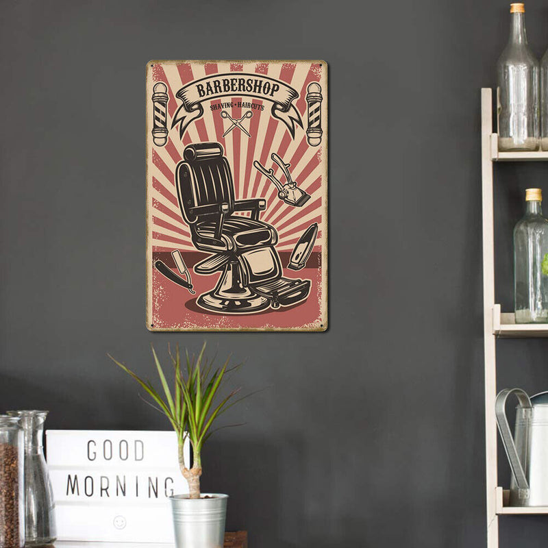 Metal Tin Sign Plaque Wall Barber Shop Posters Iron Painting for Bar Home