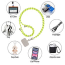 Universal Mobile Phone Lanyard Phone Rope (Fluorescent Green + White Card) Newly