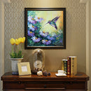 Hummingbird Holding Flowers Diamond Painting Kits Full Square Drill Wall Decor