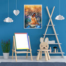 5D DIY Diamond Painting Full Round Drill Wolf Rhinestone Art Crafts Home Deco