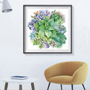 5D DIY Full Drill Diamond Painting Succulent Embroidery Craft Needlework De