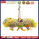 Parrots Shredder Toys Chewing Hanging Rattan Paper Strings Drawing with Bal