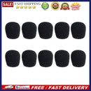 10pcs 25mm Black Microphone Headset Foam Sponge Windscreen Mic Covers Case
