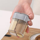 4 Grids Pepper Seasoning Bottle Condiment Cruet Storage Container (Grey) Newly