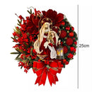 Lights Sacred Christmas Wreath Door Hanging Ornaments Christmas Wreath Decor
