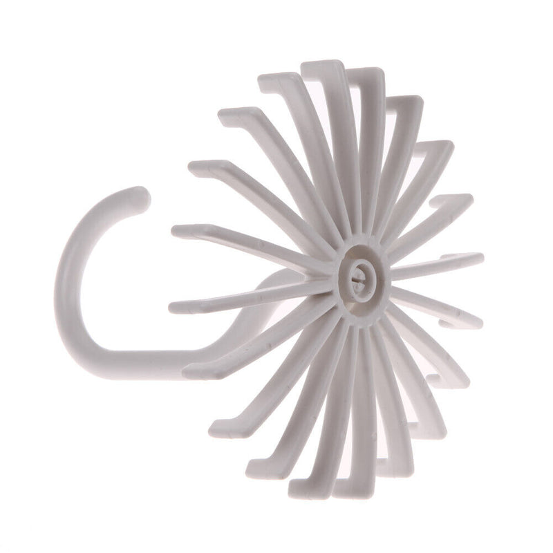 Rotating Tie Belt Rack Adjustable Tie Hanger Holds 20 Neck Ties Closet Organizer