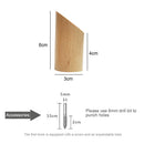 Nordic Solid Wood Clothes Hanger Wall Mounted Coat Hook Key Holder Decoration