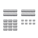 24pcs 6/8/24 Pin Cable Comb for 3.0-3.6mm PC Power Cables Wiring (Black) Newly