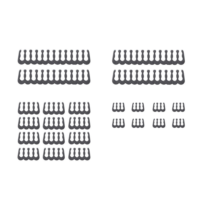 24pcs 6/8/24 Pin Cable Comb for 3.0-3.6mm PC Power Cables Wiring (Black) Newly