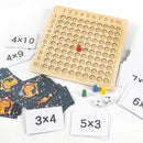 #A Wooden Montessori Math Toys Practical Manipulatives Chart Games for Fun Learn