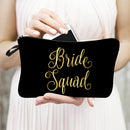 Women Gift Portable Bridal Shower Team Bride Cosmetic Bag Bridal Makeup Bags