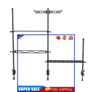 Desktop Shelf Lamp Pole - DIY Folding Storage Hanger Shelf with Light Stand