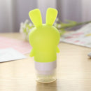 75ml Cute Rabbit Silicone Squeeze Bottle Travel Lotion Container (Green) Newly