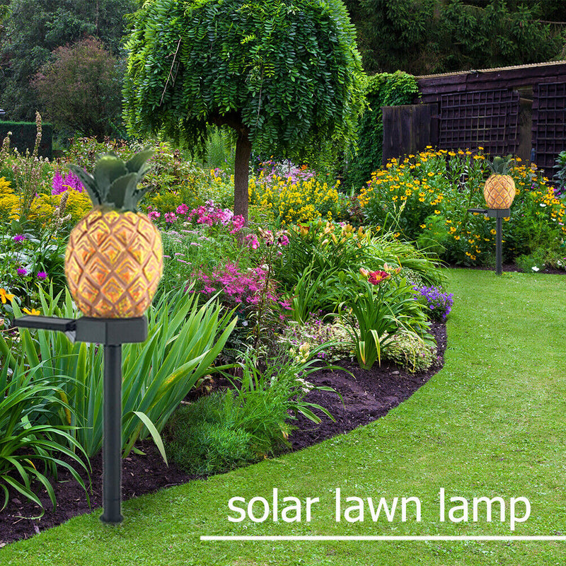 LED Solar Lamp Pineapple Waterproof Garden Outdoor Light Sensor Control Lamp