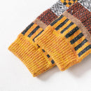 5 Pairs Fashion Adults Wool Socks Retro Printed Autumn Winter Thicken Knit Socks