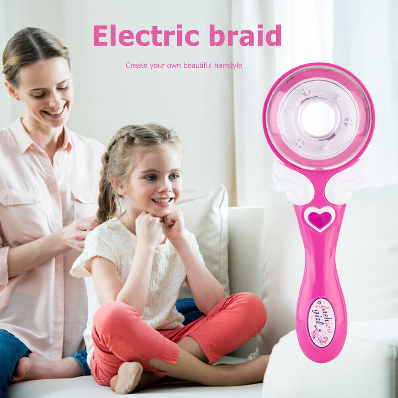 #A Electric Automatic Hair Braider with Decorative Accessories for Teenager Girl