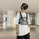Fashion Women Chest Shoulder Bag Hip Hop Multi-pocket Pouch Oxford Street Pac