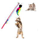 Rabbit Feather Mouse Rod for Cat Funny Playing Interactive Toys Pet Supplie