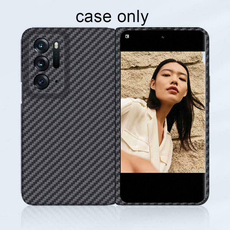 1x For OPPO Find N Luxury Shockproof Hybrid Carbon Case PC Fiber Hard Gift R3Y2