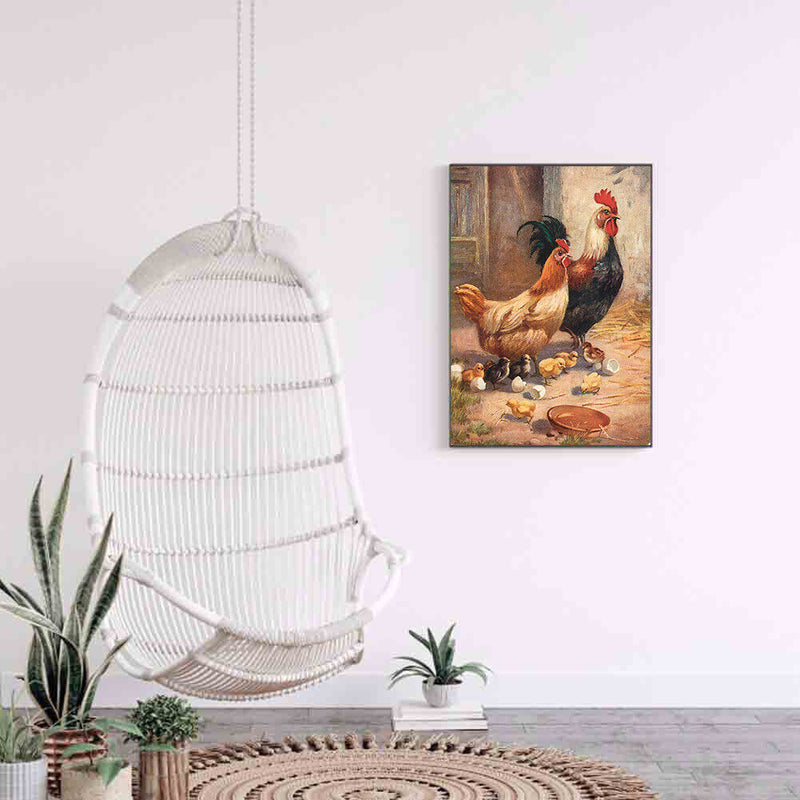 Diamond Painting 5D Full Round Drill Mosaic DIY Roaster Group Kit Bedroom Decor