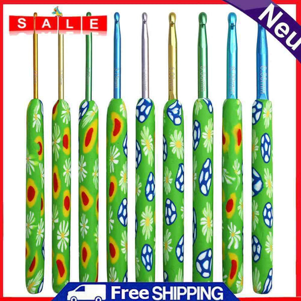 9pcs Crochet Hooks Knitting Needles Set for Weave Sewing Knitting Accessories