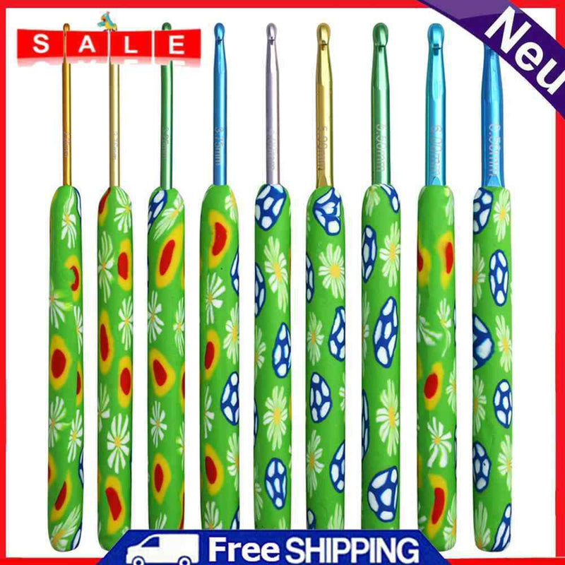 9pcs Crochet Hooks Knitting Needles Set for Weave Sewing Knitting Accessories