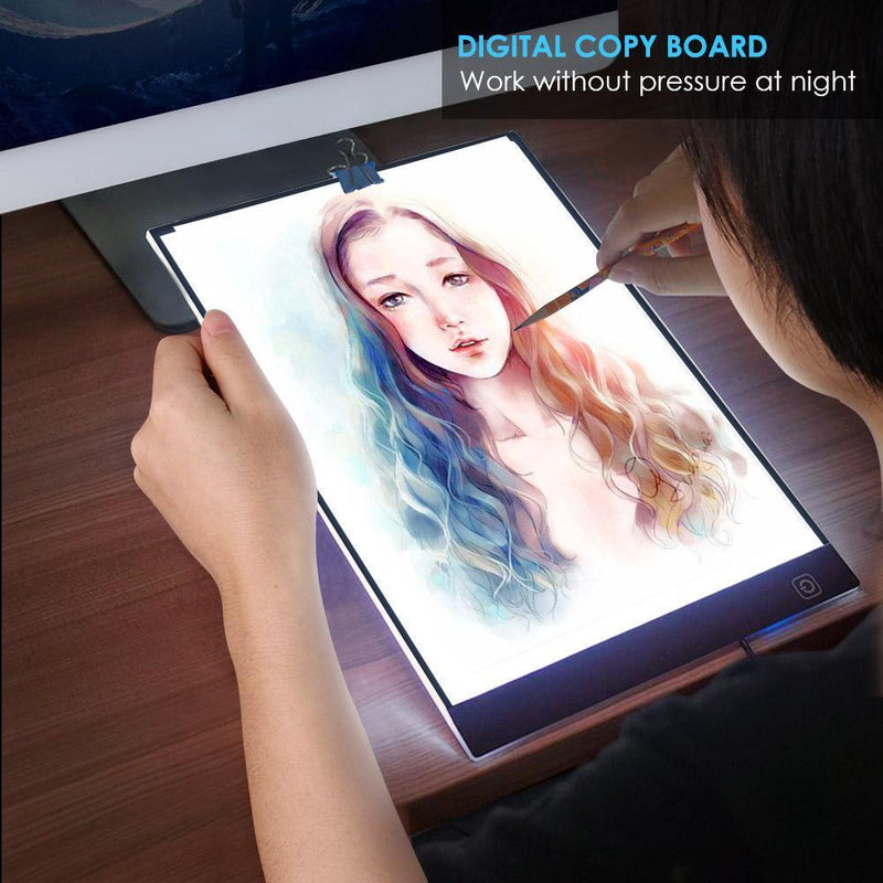 Digital A4 LED Copy Art Board Graphic Tablet for Drawing Stepless Dimming