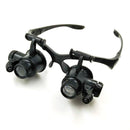 9892G Magnifier Glasses Loupes with LED Lighting Observation Magnifying Eyewear