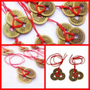 Brass Money Coin Collection Amulet Chinese Feng Shui Coins for Wealth and Lucky