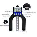 0-80mm 0.01mm Digital Depth Gauge LCD Height Gauges Calipers Tool (Blue) Newly