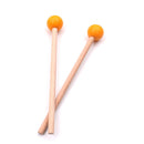1 Pair Tongue Drum Mallet Marimba Percussion Instrument Drumstick (Yellow) Newly