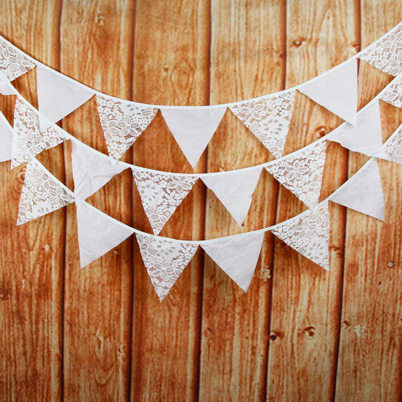 12 Flags 3.2m Tropical Flower Flags Pennant Wedding Birthday Party Decor