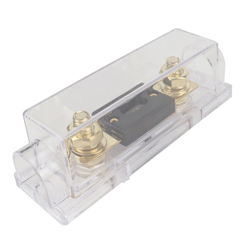 ANL Style Fuse Holder + 200A 300 Amp Fuses + Wire Lugs + Heat Shrink Tubes Kit