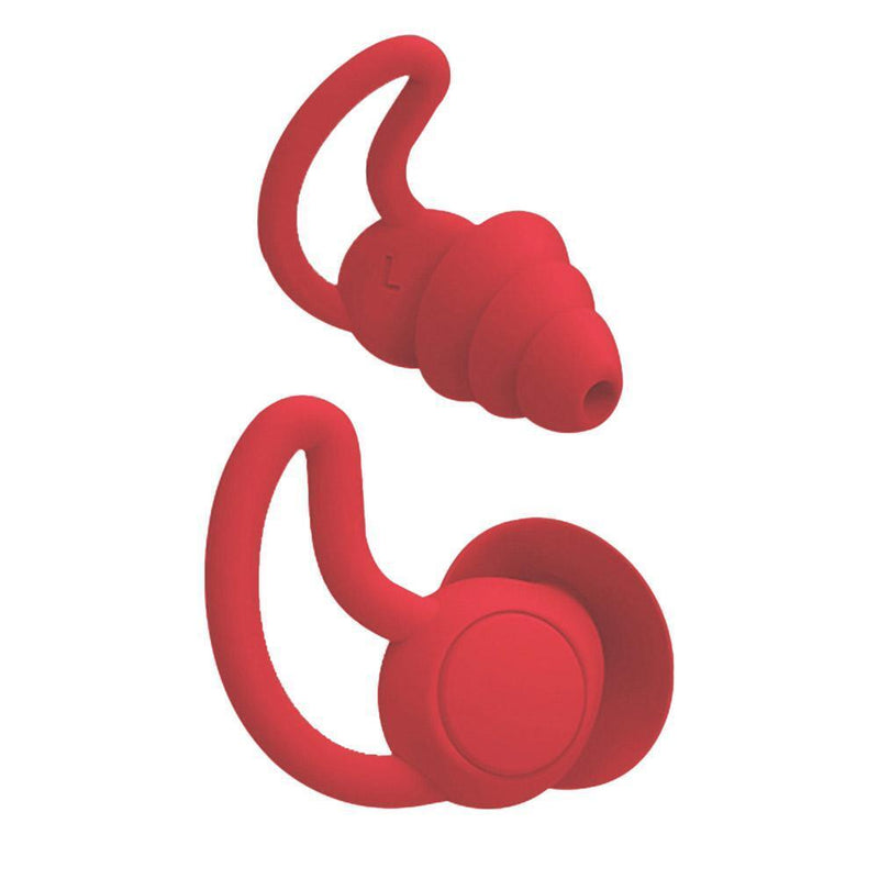 Silicone Ear Plugs Sound Insulation Anti Noise Sleeping Earplugs (Red)