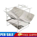 Foldable and easy-to-storage burning fire table barbecue rack (3 brackets +