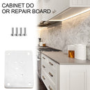 Cabinet Cupboard Furniture Stainless Steel Hinge Repair Plate w/ Mounting S