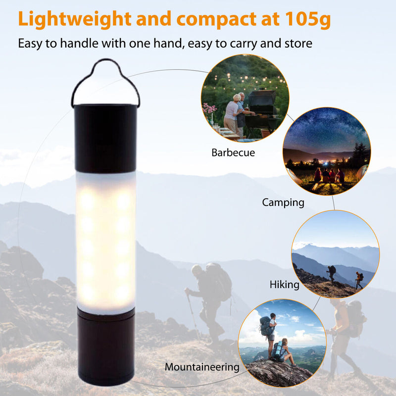 LED Camping Lantern - IPX4 Waterproof Portable Survival Tent Flashlight