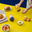 Manual Golden Egg Puller Yolk Mixer Kitchen Egg Stirring Shaker (Yellow)