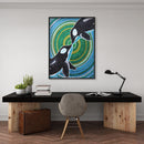 5D Diamond Painting DIY Dolphin Full Drill Special Rhinestone Art