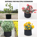 5 Pack Plant Grow Bags with Flap Potato Tomato Planting Pouch Non-Woven Fabric
