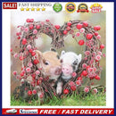 5D DIY Full Drill Diamond Painting 2 Heart Pigs Cross Stitch Embroidery Kit