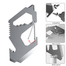 Multipurpose Clip for Hiking Key Ring with Bottle Opener Rulers Screwdriver