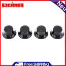 4pcs/Set Black Acrylic Electric Guitar Bass Volume Rotary Selector Potentiometer Cap 17 /