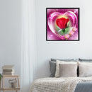 5D DIY Full Square Drill Diamond Paint Heart Rose Mosaic Rhinestone Drawing Kit