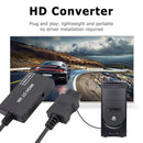 Portable for Wii to HDMI-Compatible Converter with 3.5mm Audio Jack Adapter