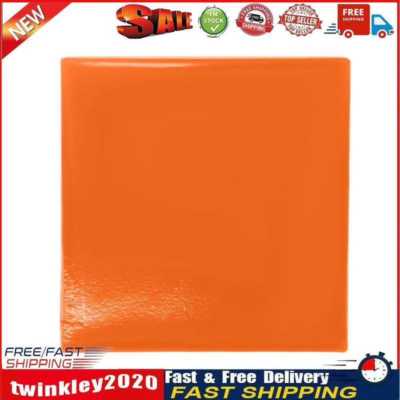 Motorcycle Seat Gel Pad Shock Absorption Mat Cushion Orange (25x25x1cm) Newly