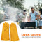 Thick Cowhide Kitchen BBQ Gloves Heat Resistant Barbecue Stove Welding Gloves