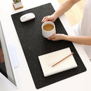 Simple Felt Cloth Mouse Pad Keyboard Cushion Office Desk Supplies(Black) Newly