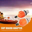 2x Rowing Boat Air Valve Kayak Surfing Paddle Board Pump Adapter (Orange) Newly