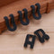 10pcs Mini Flocking Hanging Hook Non Slip Clothing Hanger Hook(Black) Newly